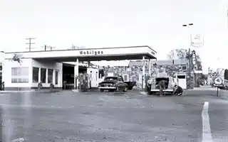 1950s gas station