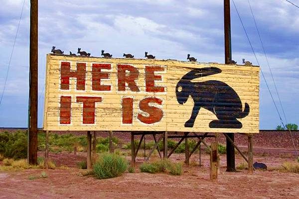 Here it is! Jack Rabbit Trading Post, Route 66, Joseph City, Arizona