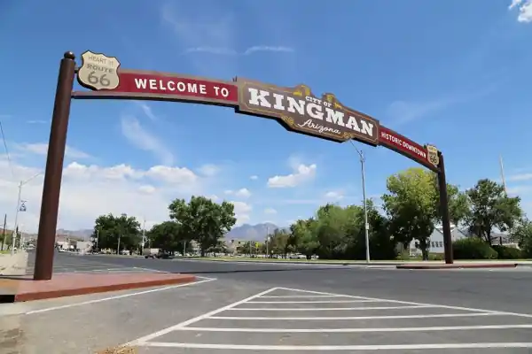 historic district archway Kingman Archway spanning Route 66 in Kingman