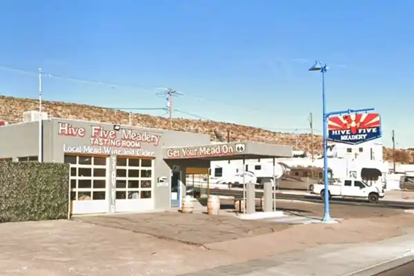 1940s Mobil Service Station Mobil Service Station Kingman today