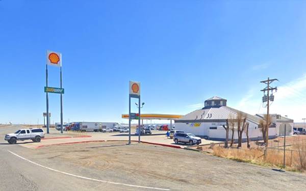 Route 66 gas station and store, Navajo Travel Center in Navajo, AZ