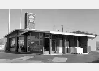 ranch-like Shell station