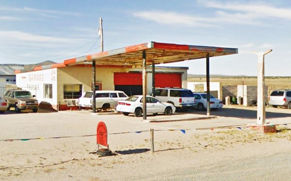 an old Route 66 service station in Truxton AZ