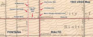 1943 USGS map with comments