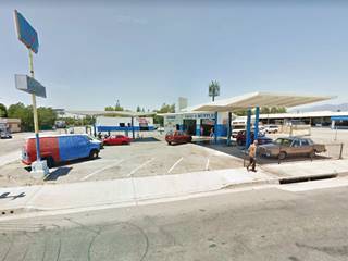 Old Route 66 gas stsation in San Bernardino, California