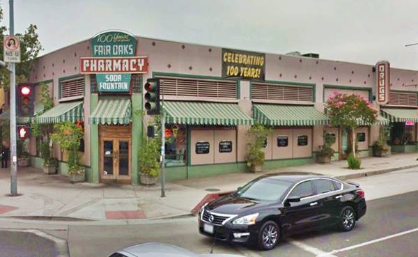 Fair Oaks Pharmacy and Soda Fountain, South Pasadena, Route 66 California