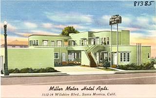 Miller Motel vintage postcard