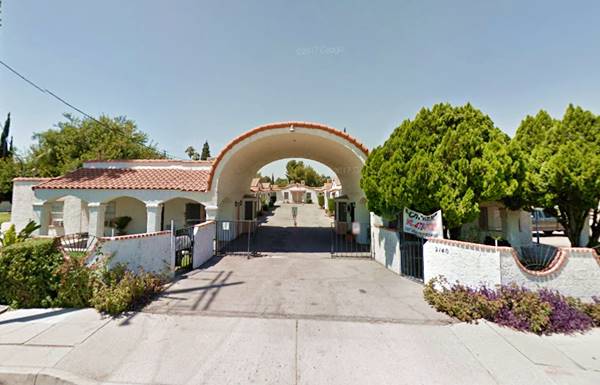 present appearance of the former Mount Vernon Motel in San Bernardino, now private apartments