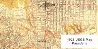 thumbnail of 1928 USGS Route 66 in Pasadena. Click to Enlarge 1928 USGS map South Pasadena