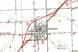 USGS map of Dwight from 1948