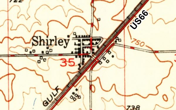 a 1951 Map of Shirley