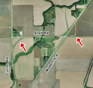 Satellite view of brick segment in Auburn US66