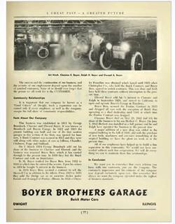 advertisement Boyer Bros. garage 1954 black and white infomercial 1954 Boyer Bros. garage