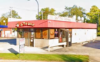 Original site of the Hot Dog Muffler man nowadays in Cicero US66