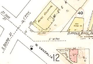 Sanborn Fire Insurance Map 1930 with hotel in it
