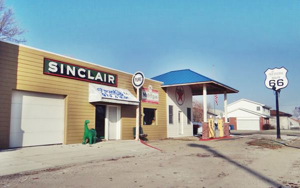 restored 1930s gas station