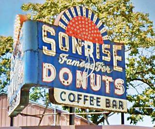 Sonrise Donuts Sonrise Donuts sign in Springfield