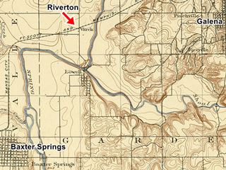 Riverton map 1900 Map of Riverton published in 1900