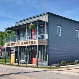 restored old Post Office now a B&B restored, painted neat 2 floor building