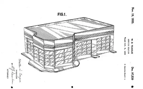 service station blueprint design