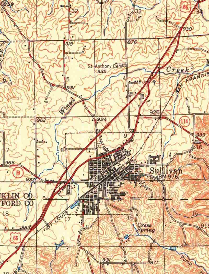 Arkansas NOS 1949 Shell Road Map 
