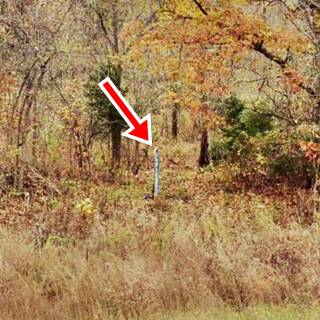 steel pipe in the forest, the artesian well