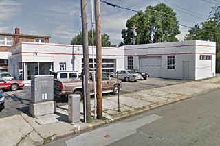 Mobil station Old Mobil station on a corner