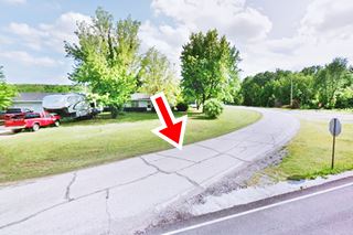 Curve on Route 66 Carterville Curve in highway