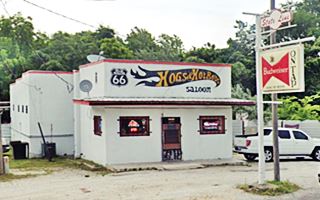 color picture bar, with cars and neon lignts