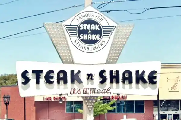 Steak ’n Shake drive through neon sign classic Steak ’n Shake neon sign