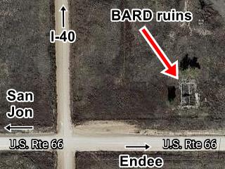 ruins of Bard seen from space