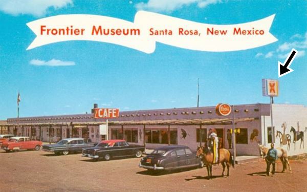 1950s postcard Frontier Museum near Santa Rosa, New Mexico