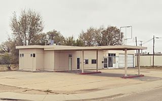 old gas Chevron gas station