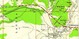 detail from USGS Map of Laguna NM