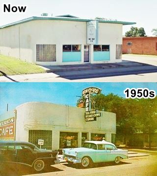 Ran Dy Voo then and now, Route 66 Tucumcari
