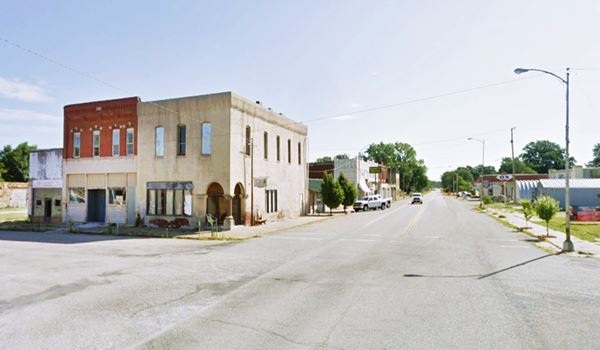 Buildings, Route 66 and Main Street, Afton