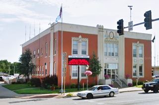 traffic and Vinita City Hall 2020s