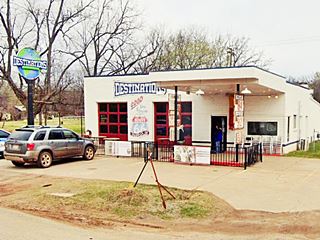 old gas station now a restaurant