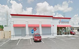 Former Texaco station now Domino’s Domino’s pizza building