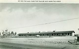 1950s Horse Motel postcard, Vinita