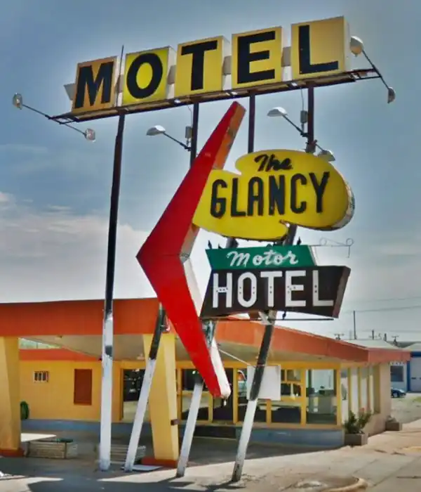 classic colorful googie style 1950s Neon sign