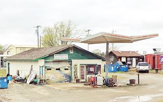 gable roof gas station now a store
