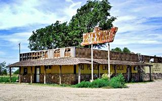 Old Bar and diner in Texola Oklahoma