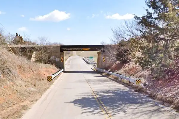 Railway crosses 2 lane highway
