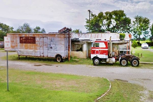 U.S. 66 Abandoned Restaurant truck and trailer, Vinita