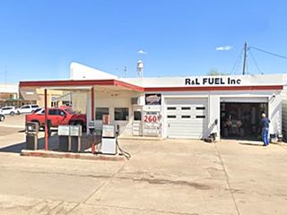 R&L Fuel station Groom Texas old gas station from 1949