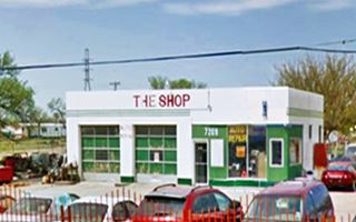 Old 1950s Texaco station Texaco gas station now auto dealer on Route 66