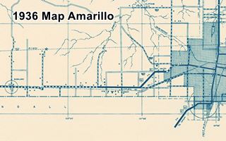 1936 Map of Amarillo